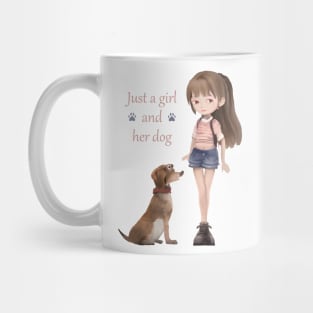Downtown Girl And Her Dog Mug